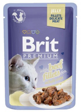 Brit Premium by Nature Cat Fillets filety w galaretce saszetka 85g