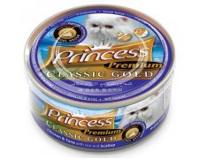 Princess Premium Cat Classic Gold puszka kontrola zapachów kurczak, tuńczyk i przegrzebki 170g