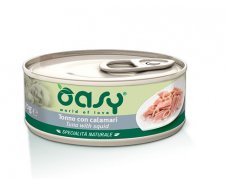 Oasy Natural Range Cat Adult Tuńczyk z kalmarami 50% naturalnego mięsa w galaretce 70g