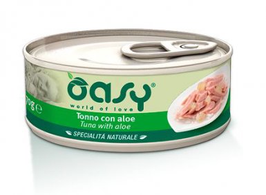 Oasy Natural Range Cat Adult Tuńczyk z aloesem 50% naturalnego mięsa w galaretce 70g