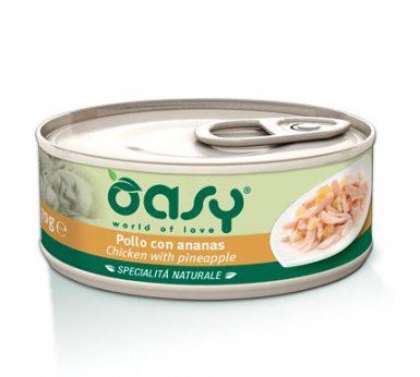 Oasy Natury Cat Adult Kurczak z ananasem 50% naturalnego mięsa w galaretce 150g