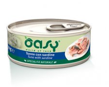 Oasy Natural Range Cat Adult Tuńczyk z sardynkami 50% naturalnego mięsa w galaretce 150g