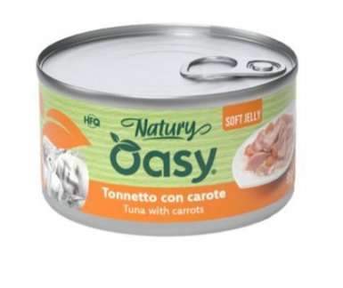 Oasy Natury Cat Adult Tuńczyk z marchewką 50% naturalnego mięsa w galaretce 85g