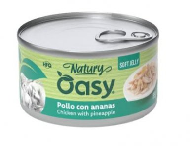 Oasy Natury Cat Adult Kurczak z anansem 50% naturalnego mięsa w galaretce 85g