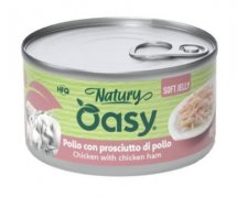 Oasy Natury Cat Adult Kurczak z szynką 50% naturalnego mięsa w galaretce 85g