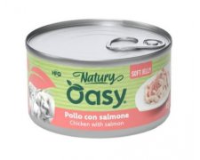 Oasy Natury Cat Adult Kurczak z łososiem 50% naturalnego mięsa w galaretce 85g