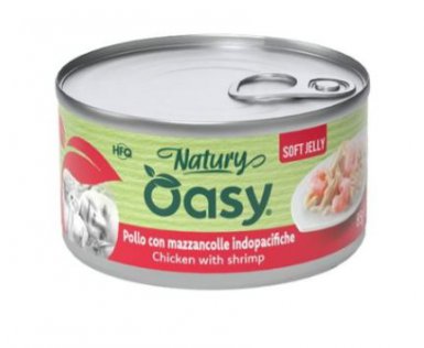 Oasy Natury Cat Adult Kurczak z krewetkami 50% naturalnego mięsa w galaretce 85g
