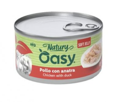 Oasy Natury Cat Adult Kurczak z kaczką 50% naturalnego mięsa w galaretce 85g