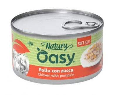 Oasy Natury Cat Adult Kurczak z dynią 50% naturalnego mięsa w galaretce 85g
