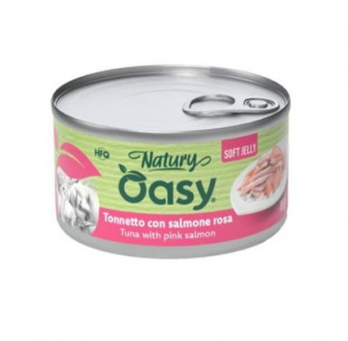 Oasy Natury Cat Adult Tuńczyk z łososiem 55% naturalnego mięsa w galaretce 85g
