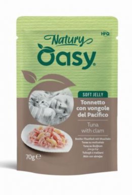 Oasy Natury Cat Adult Tuńczyk z małżami 50% mięsa karma w delikatnej galaretce 85g
