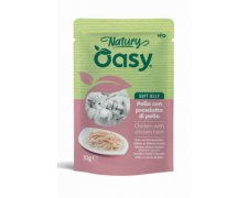 Oasy Natury Cat Adult Kurczak z szynką 50% mięsa karma w delikatnej galaretce 85g