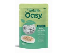 Oasy Natury kurczak z jabłkiem naturalna mokra karma w delikatnej galaretce saszetka 85g