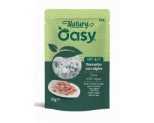 Oasy Natury tuńczyk z algami naturalna mokra karma w delikatnej galaretce saszetka 85g