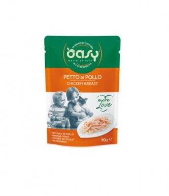 Oasy Natury kurczak z warzywami naturalna mokra karma w delikatnej galaretce saszetka 85g