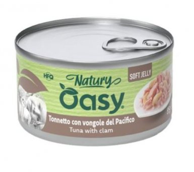 Oasy Natury Cat Adult Tuńczyk z małżami 50% naturalnego mięsa w galaretce 150g
