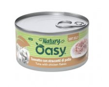 Oasy Natury Cat Adult Tuńczyk płatki kurczaka 50% naturalnego mięsa w galaretce 150g