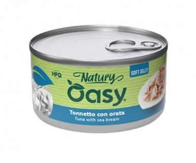 Oasy Natury Cat Adult Tuńczyk z doradą 50% naturalnego mięsa w galaretce150g