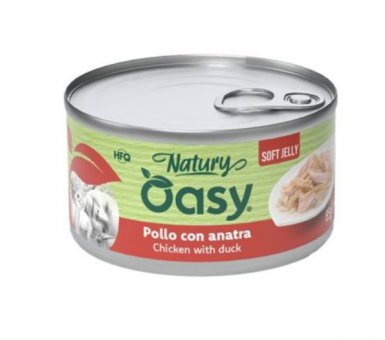 Oasy Natury Cat Adult Kurczak z kaczką 50% naturalnego mięsa w galaretce 150g