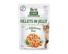 Brit Care Fillets in Jelly Choice Wholesome Tuna Fillets tuńczyk saszetka dla kota 85g