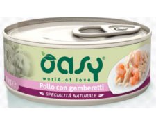Oasy Natural Range Cat Adult Kurczak z krewetkami 50% naturalnego mięsa w galaretce 70g