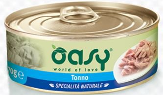 Oasy Natural Range Cat Adult Tuńczyk 50% naturalnego mięsa w galaretce 70g