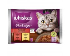 Whiskas Pure Delight soczyste kąski w galarecie dla kota 4x85g