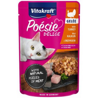 Vitakraft Poesie Deli saszetka dla kota indyk w galaretce 85g