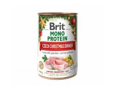 Brit Monoprotein Christmas puszka dla psa karp z warzywami 400g 