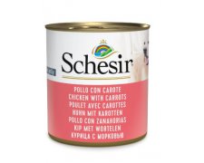 Schesir karma mokra dla psa z kurczakiem i marchewką w galarecie 285g