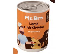 Mr Bro Monoproteinowa puszka dla psa dorsz z marchewką 400g