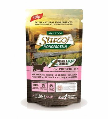 Stuzzy Dog Monoprotein jednobiałkowa i bezglutenowa saszetka dla psa 150g