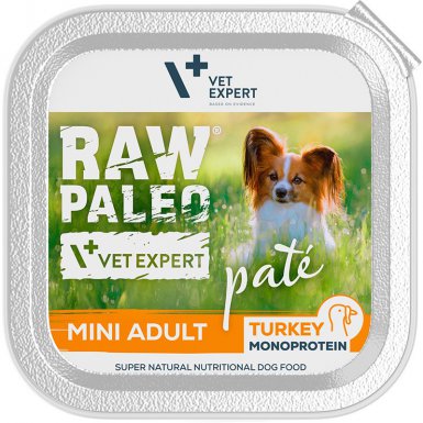 Raw paleo Pate Mini Adult Turkey Monoproteinowa karma z indykiem pasztet dla psa