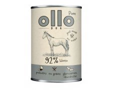 Ollo Pure Horse monobiałkowa mokra karma dla psa z koniną puszka 400g