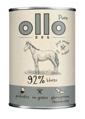 Ollo Pure Horse monobiałkowa mokra karma dla psa z koniną puszka 400g