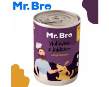 Mr. Bro Monoprotein wołowina z jabłkiem puszka dla psa 400g 