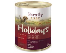 Family First Holidays Monoprotein dla psów dorosłych, wołowina, burak