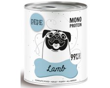 Paka Zwierzaka PEPE Lamb (jagnięcina) monobiałkowa kompozycja dla psa puszka 800g