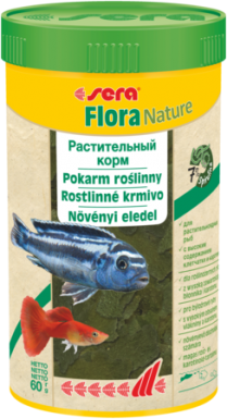 Sera Flora Nature płatki premium dla wszystkich roślinożernych ryb ozdobnych