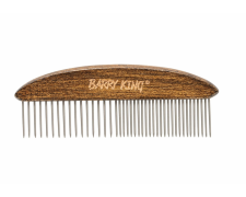 Barry King ekskluzywny grzebień dla zwierząt z drewna bukowego i stali 16 / 26 pinów 5×14cm