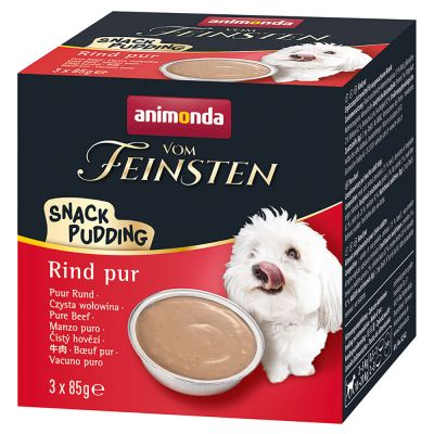 Animonda Vom Feinsten Snack-Pudding przysmak dla psa w formie budyniu 3x85g