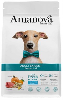Amanova Dog Adult Exigent Iberian Pork karma sucha z wieprzowiną dla psa