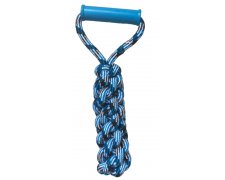 Yarro Zabawka do szarpania ze sznura bawełnianego z plastikową rączką dla psa 30cm