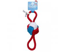 Duvo + Smerfy Sznur z piłka zabawka dla psa 42cm