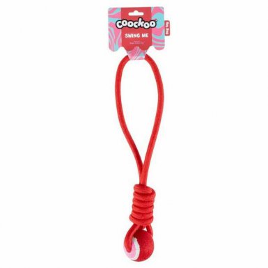 Coockoo Swing Me piłka tenisowa na sznurku dla psa 6x45x6cm