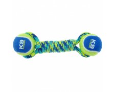 Zeus K9 Fitness Hantel sznurowy z dwoma piłkami dla psa 23cm