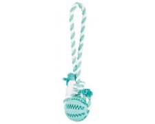 Trixie Ball on a Rope zabawka piłka ze sznurkiem dla psa 24cm