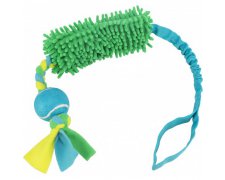 Trixie Bungee Tugger piłka tenisowa zabawka dla psa poliester z amortyzatorem