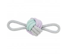 Trixie Junior piłka sznurowa z pętlami dla psa, bawełna polieste śr.9 / 25 cm