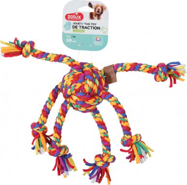 Zolux Rainbow szarpak ośmiornica zabawka dla psa 38cm